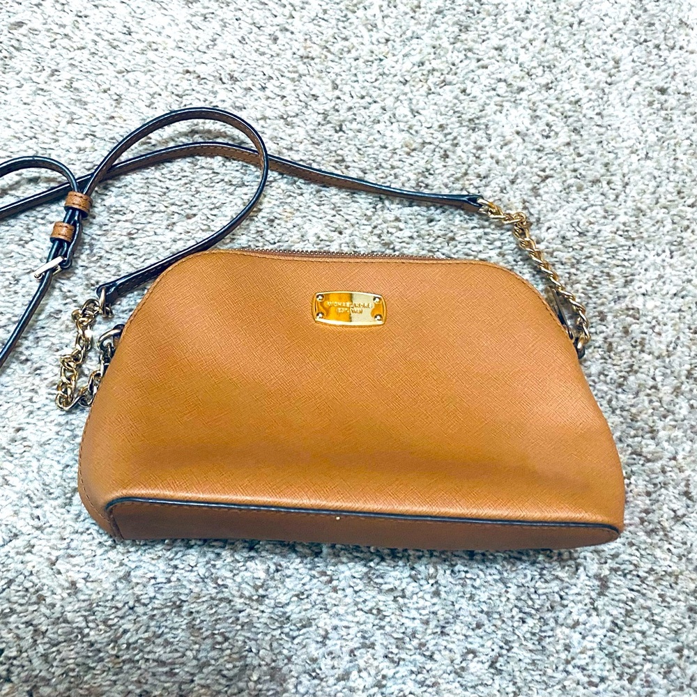 Michael Kors tan crossbody bag